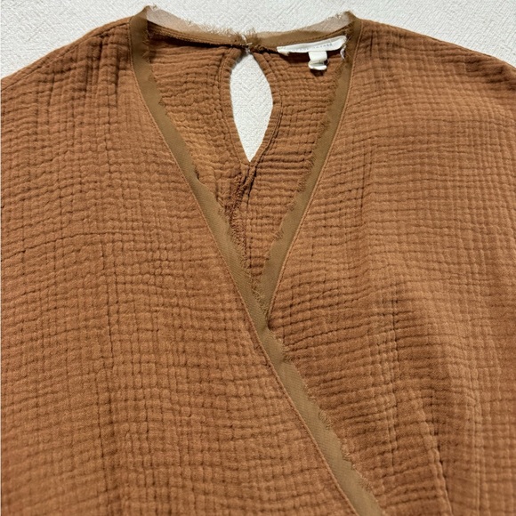 Grade & Gather Cinnamon Brown Gauze Romper S - Picture 6 of 10